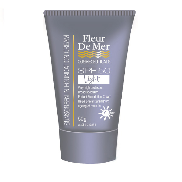 Fleur De Mer SPF 50+ Tinted Sunblock – Light